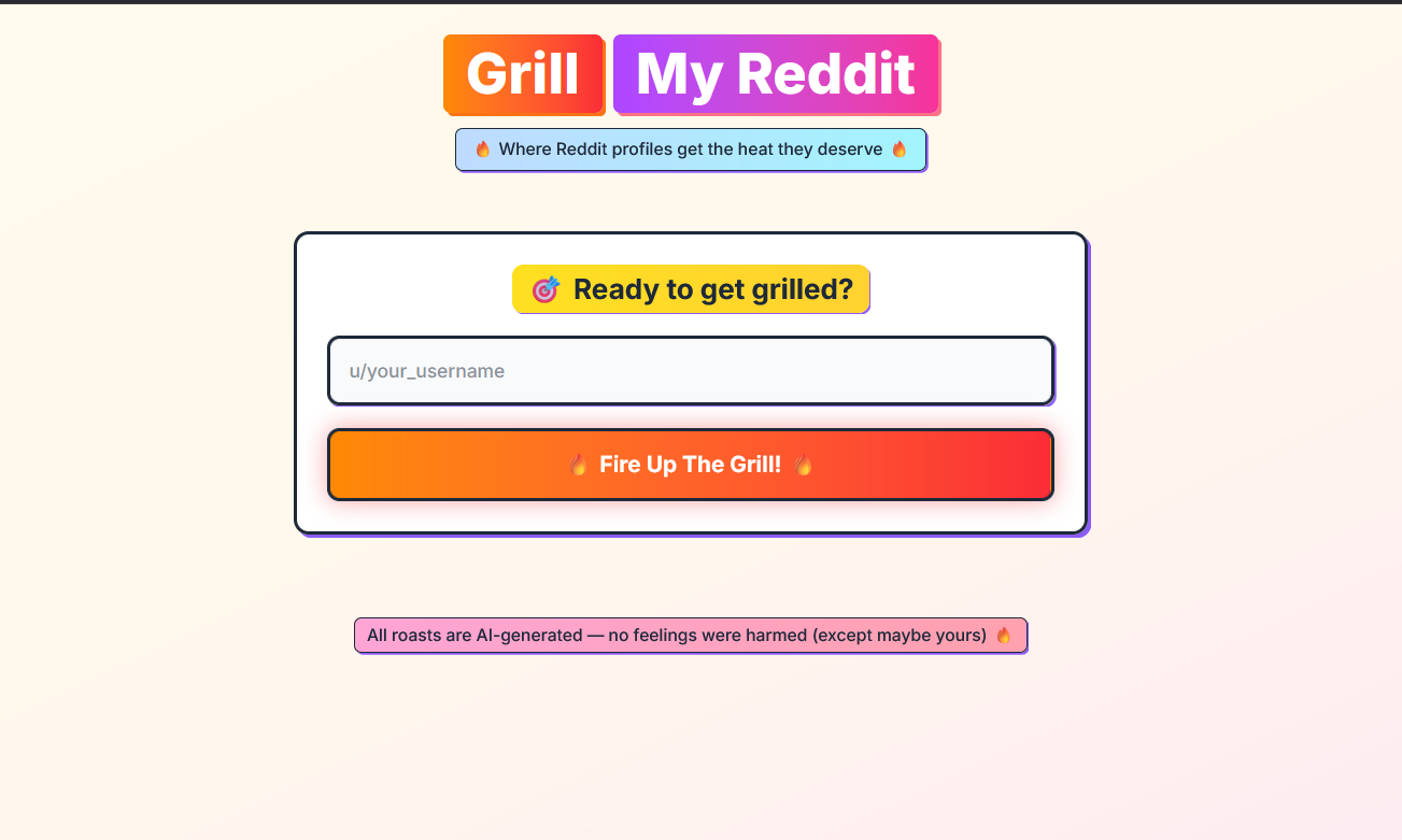 Grill My Reddit